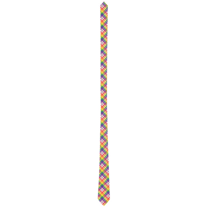 Rainbow/Tartlet Tartan Plaid Neck Tie