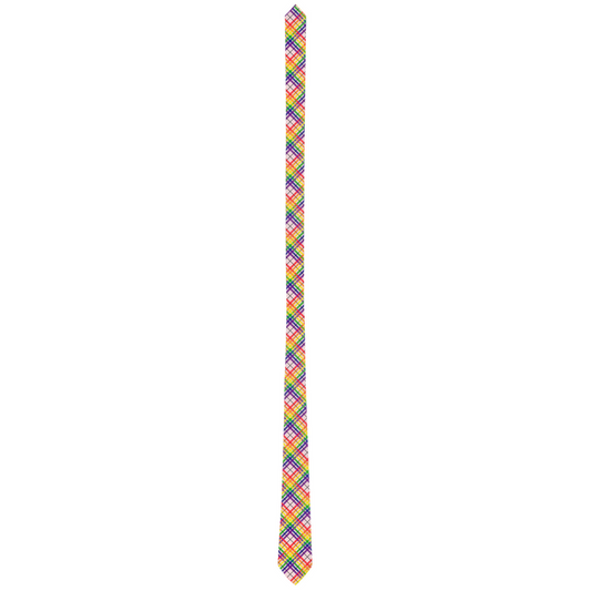 Rainbow/Tartlet Tartan Plaid Neck Tie