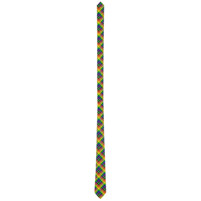 Rainbow/Myrtle Tartan Plaid Neck Tie