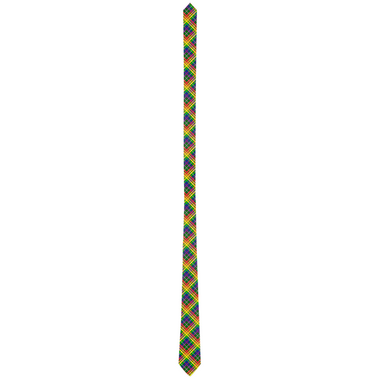 Rainbow/Myrtle Tartan Plaid Neck Tie