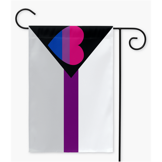 Demisexual Biromantic - V1 Pride Yard and Garden Flags | Single Or Double-Sided | 2 Sizes