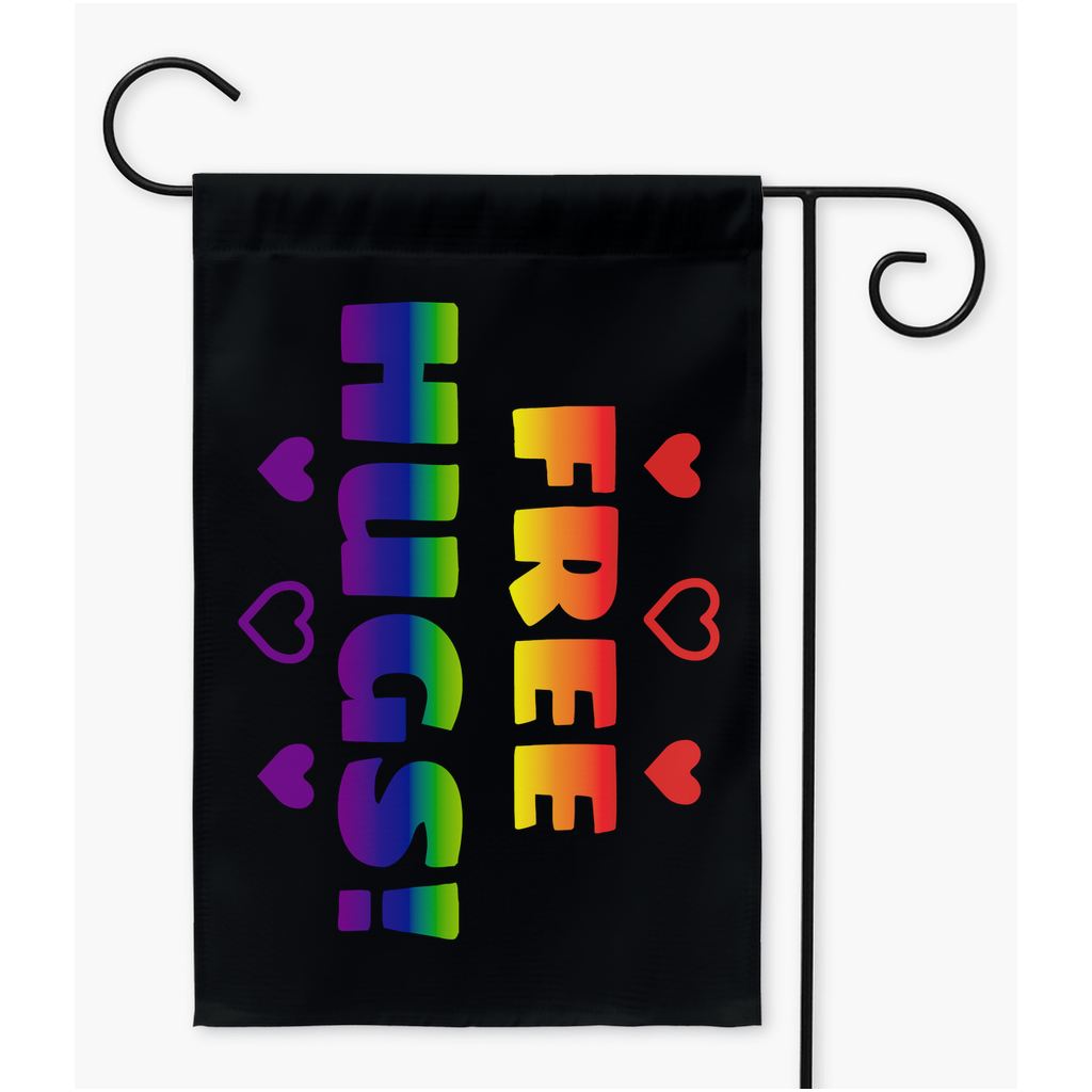 Free Hugs Flags  | Single Or Double-Sided | 2 Sizes