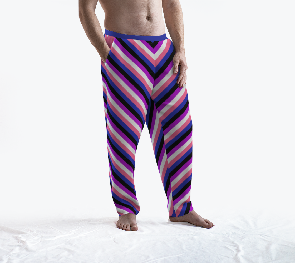Genderfluid Striped Lounge Pants