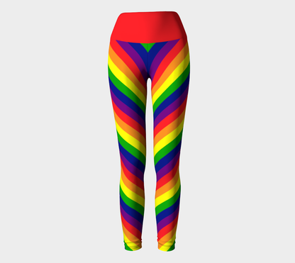 Rainbow Striped Yoga Leggings