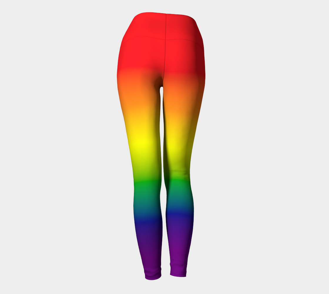 Rainbow Gradient Yoga Leggings
