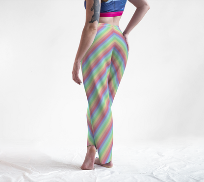 Pastel Rainbow Striped Lounge Pants