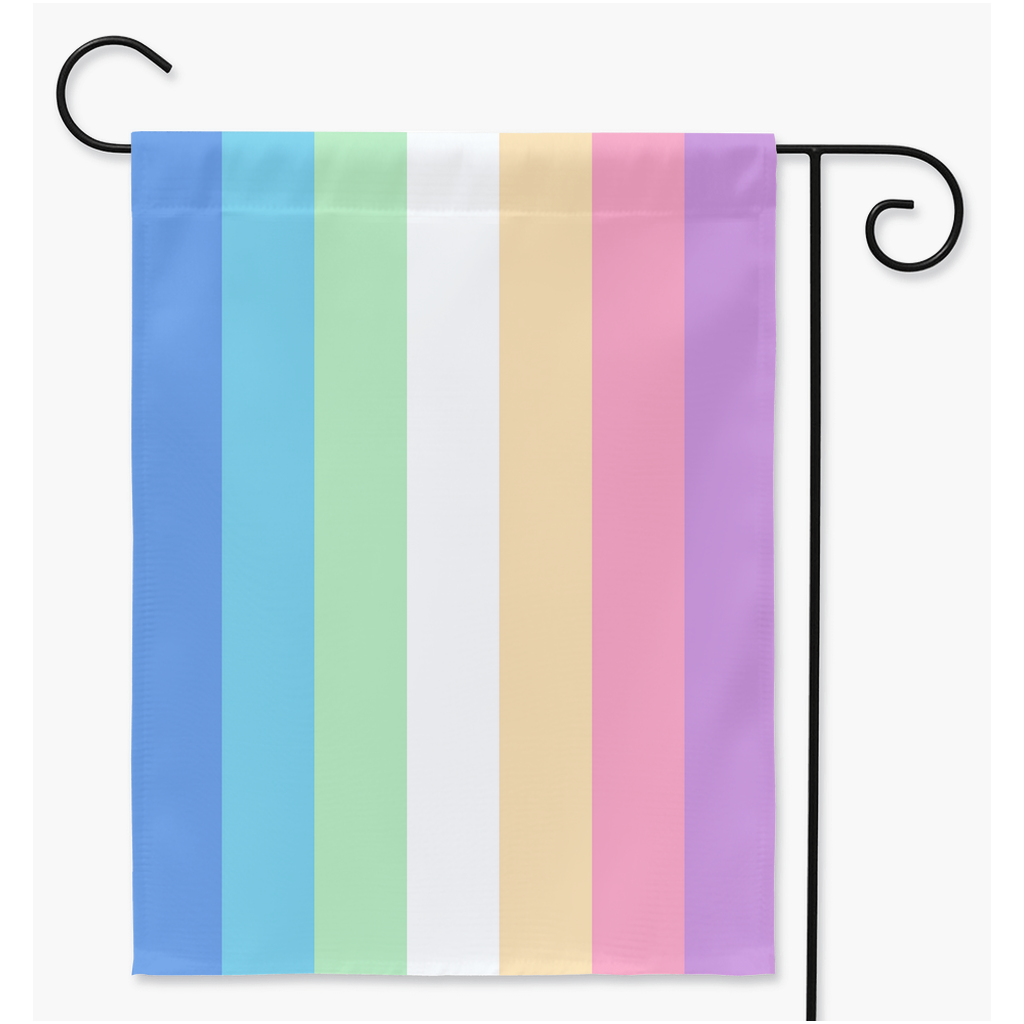 Banderas de jardín y patio del Orgullo de Genderfruct | Una o dos caras | 2 tamaños
