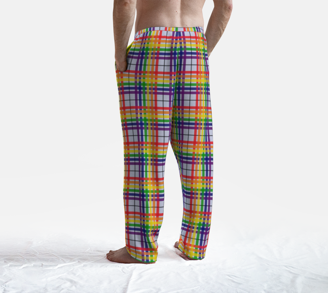 Rainbow/Icy Plains Tartan Plaid Lounge Pants