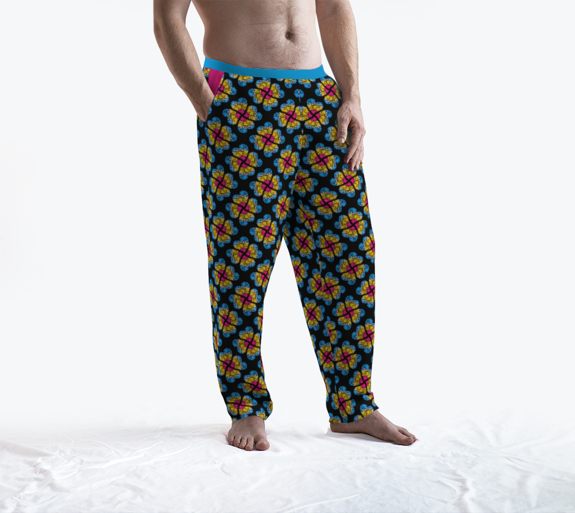 Pansexual Heart Flowers Lounge Pants