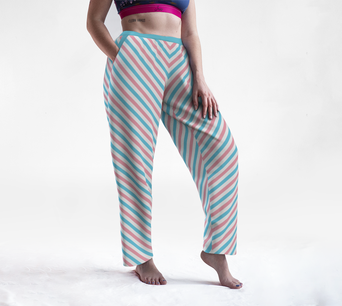 Transgender Barber Striped Lounge Pants