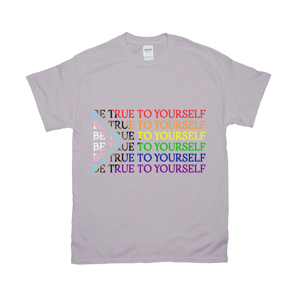 Funky Text Orientation Relaxed Fit T-Shirts  | Gildan