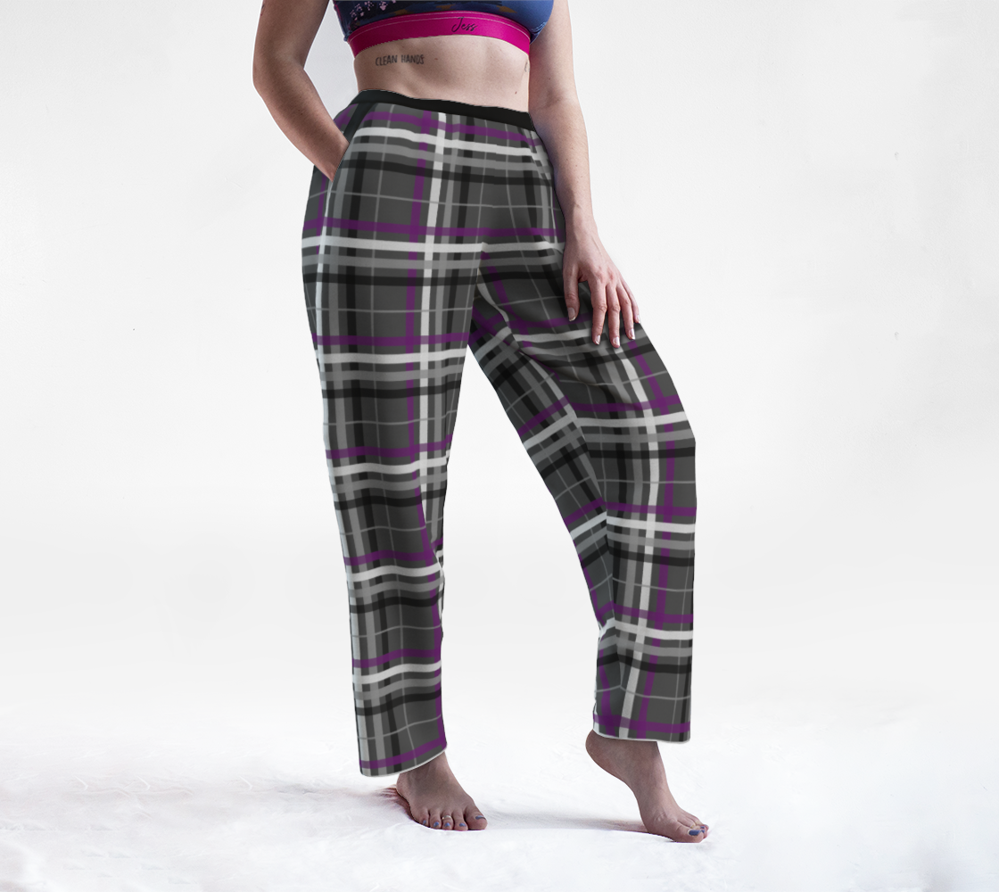 Asexual Plaid Lounge Pants