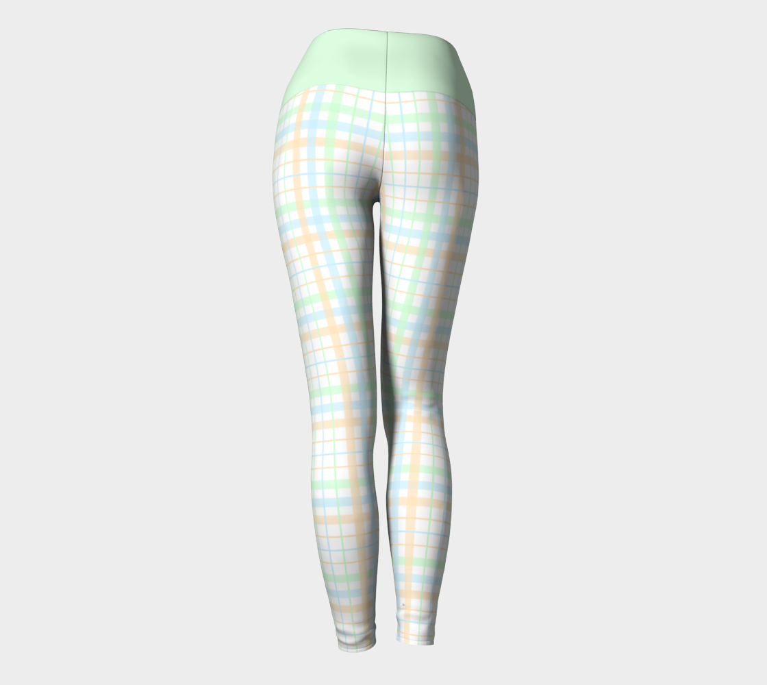 Unlabeled Orientation Plaid Yoga Leggings