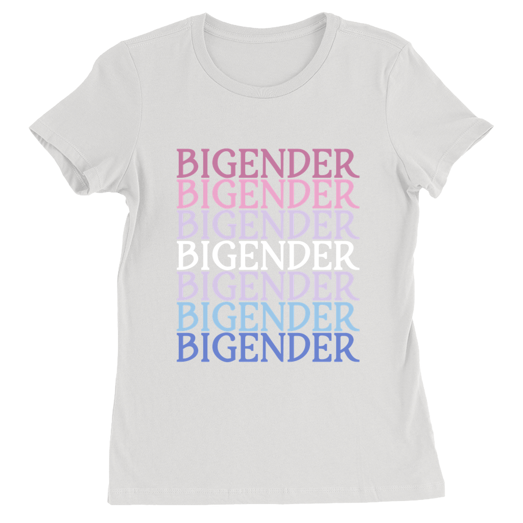 Funky Text Gender Fitted T-Shirts | Bella and Canvas