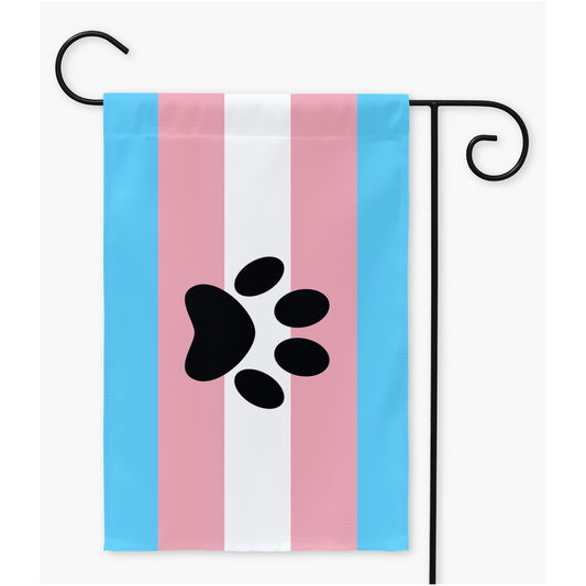 Furry Pride Yard Flags - V3 - Transgender  | Single Or Double-Sided | 2 Sizes