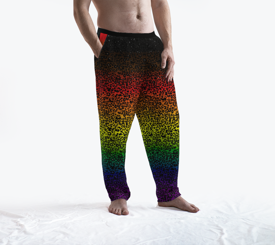 Philly Rainbow Leopard Print Lounge Pants