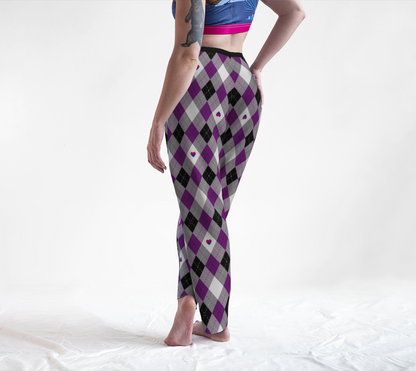 Asexual Biromantic Argyle Lounge Pants