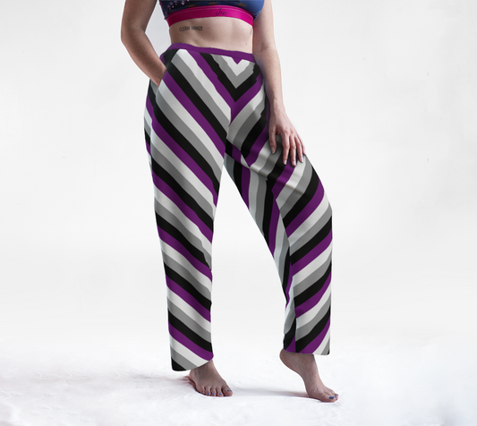 Asexual Striped Lounge Pants