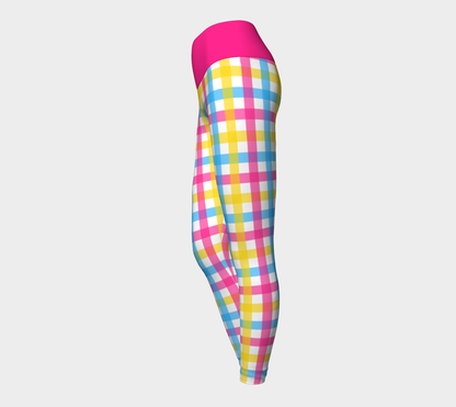 Pansexual Gingham Plaid Yoga Leggings