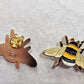 Bumblebee Enamel Pin | Choose Brown Belted or White Tailed Bumblebees