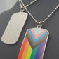Furry Pride Metal Dog Tag Pendant Necklace | Choose Your Flag | Choose Your Chain or Cord
