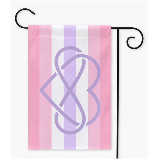 Polyamory - V3 - Pomosexual  Yard and Garden Flags | Single Or Double-Sided | 2 Sizes