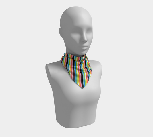 Queer Striped  Square Scarf