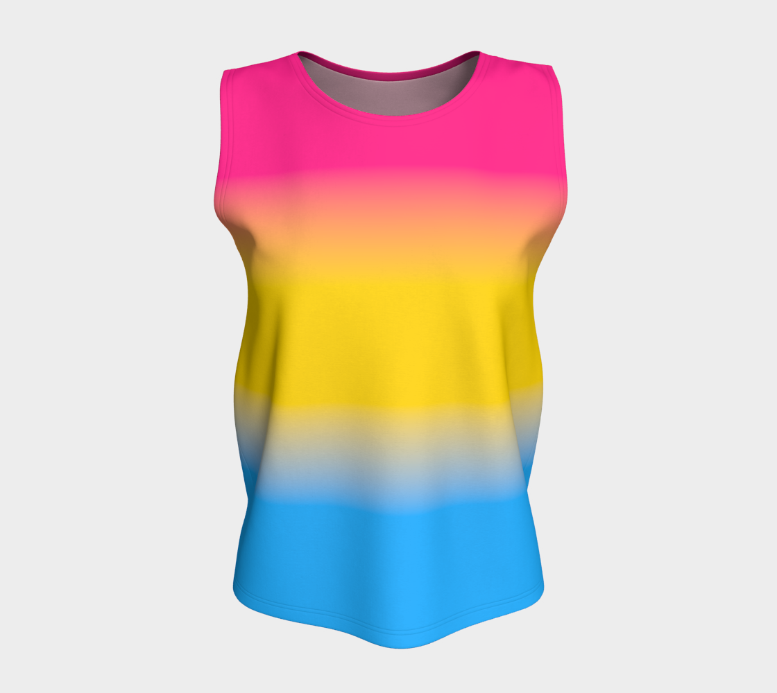 Pansexual Gradient Loose Tank (Long)