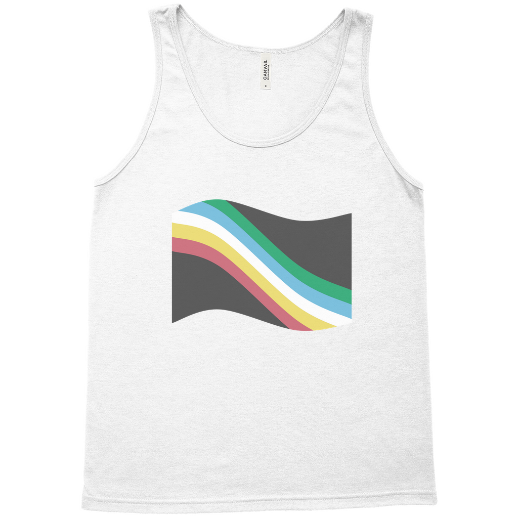 Disability and Neurodiversity Pride Flag Relaxed Fit Tank Tops | Choose Your Flag | Bella + Canvas