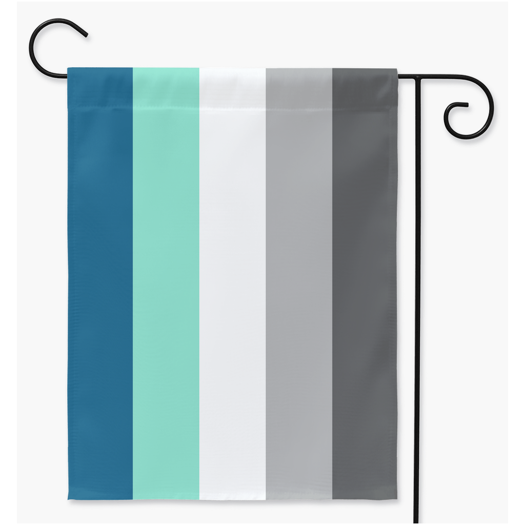 Frayromantic Pride Yard and Garden Flags  | Single Or Double-Sided | 2 Sizes | Aromantic and Asexual Spectrum