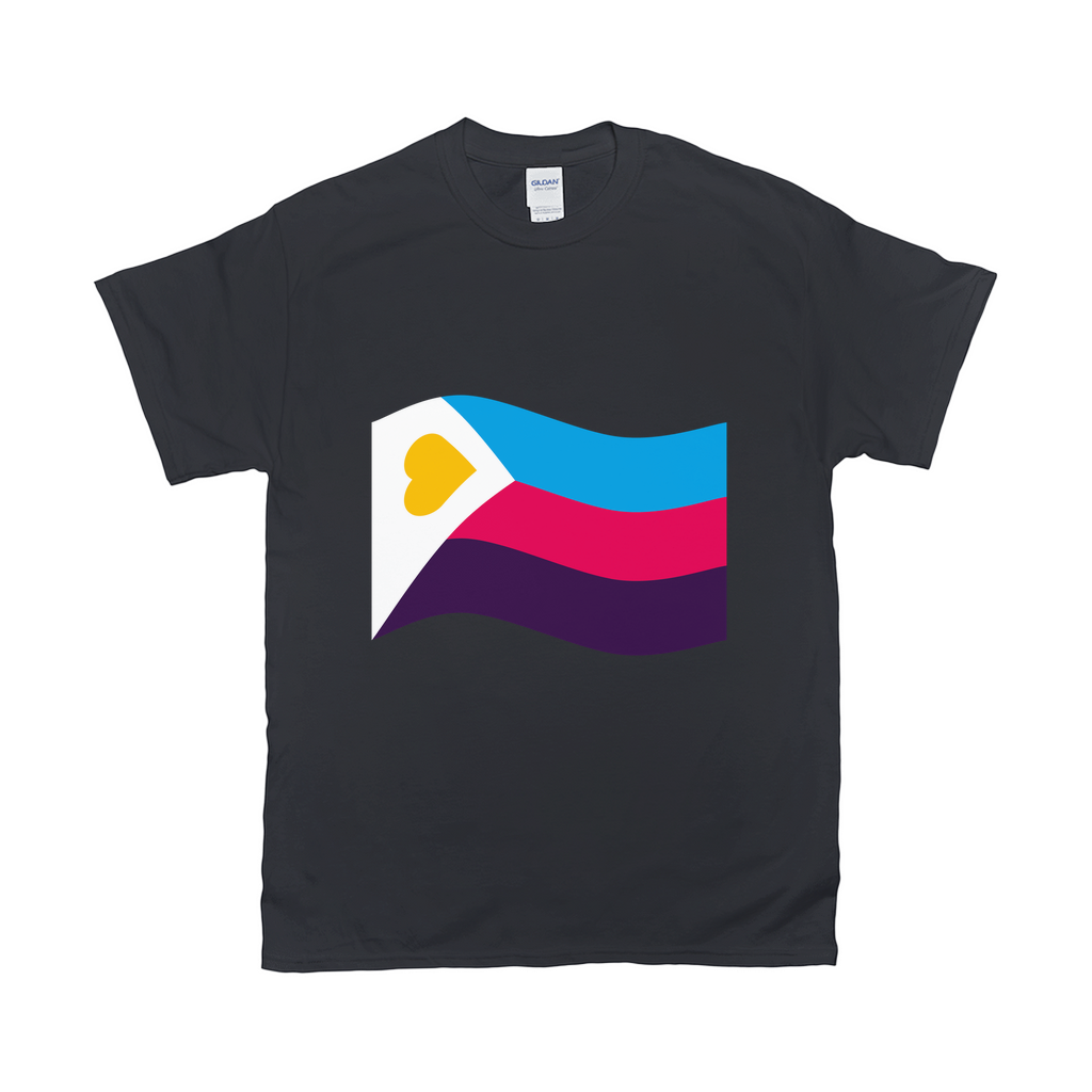 Polyamory Pride Flag Unisex Tshirt - DARK | Choose Your Flag