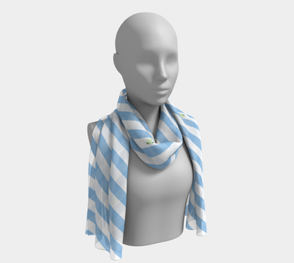 Pride Striped Long Scarf | Choose Your Colourway and Fabric