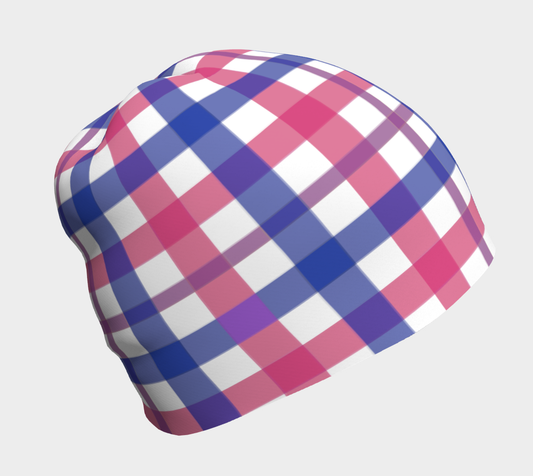 Bisexual Gingham Beanie