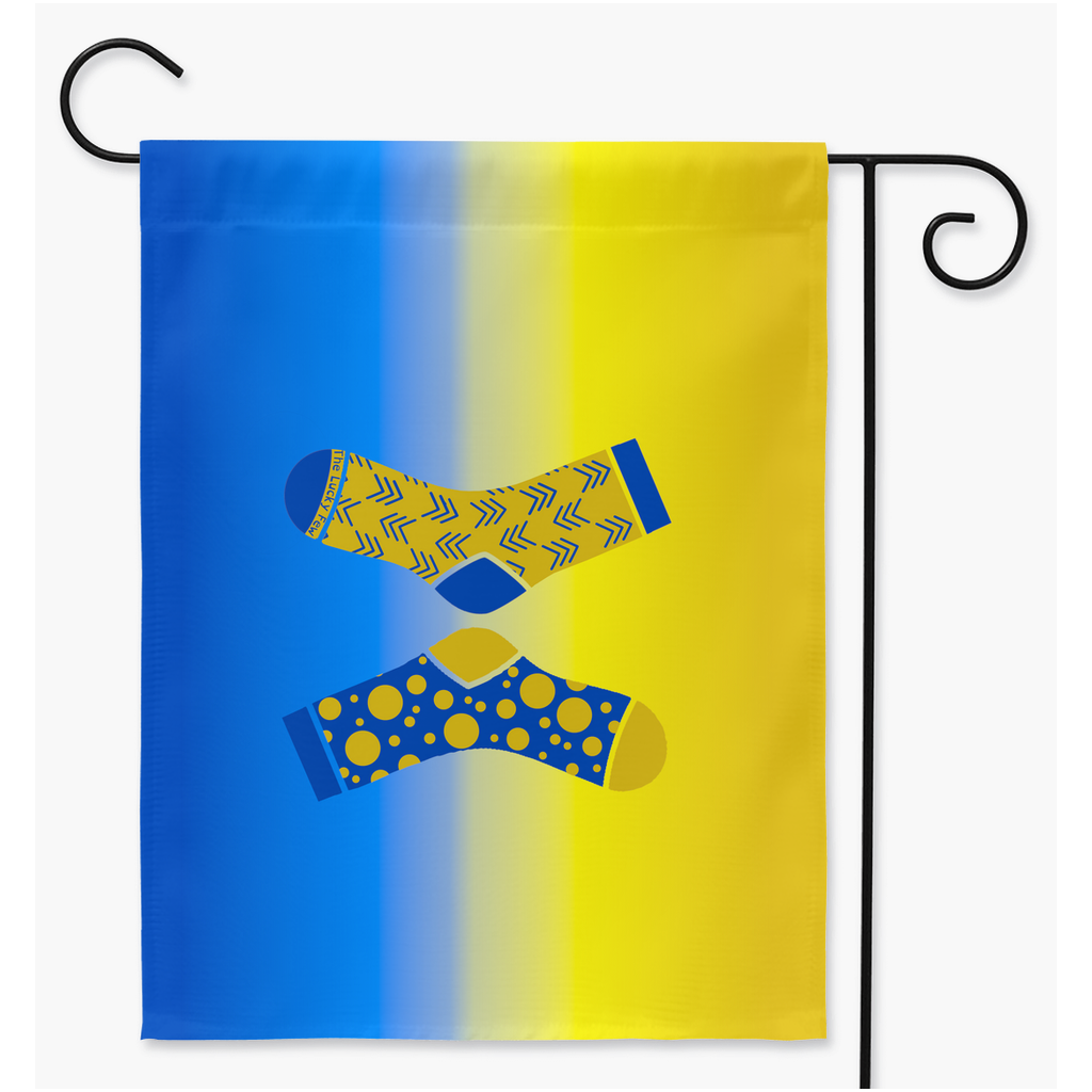 Down Syndrome Awareness Yard Garden Flags | Single Or Double-Sided | 2 Sizes | Disability, Autism, And Neurodivergence
