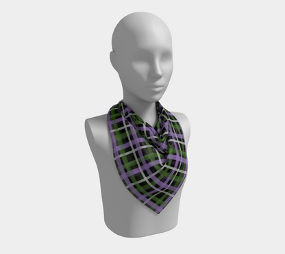 Genderqueer Plaid  Square Scarf