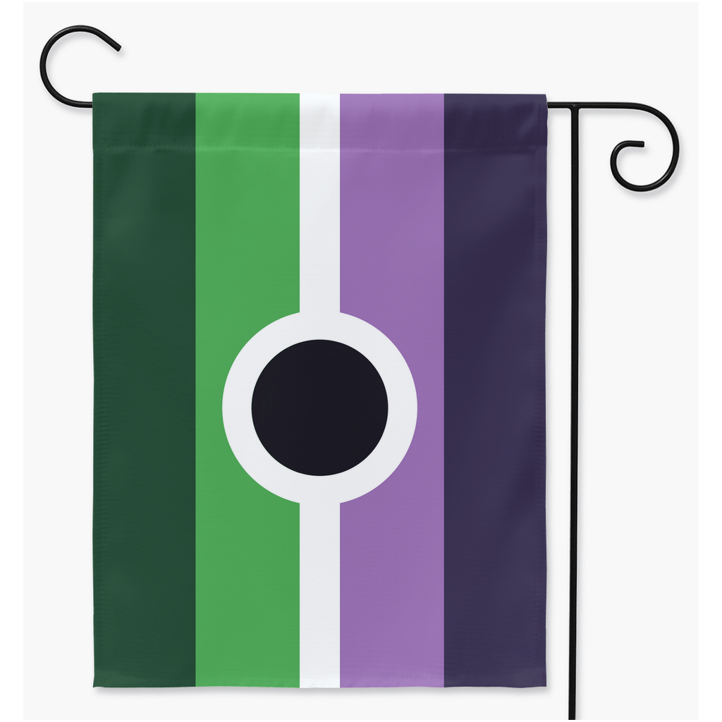 Banderas de jardín y patio Voidpunk | Una o dos caras | 2 tamaños | Género, Aroace, Discapacidad