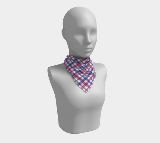 Bisexual Gingham  Square Scarf