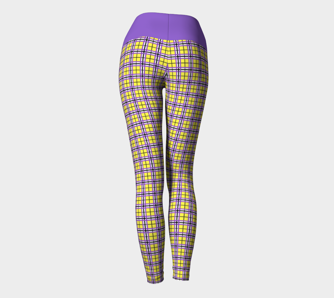 Nonbinary Yellow Enbyberry Yoga Leggings