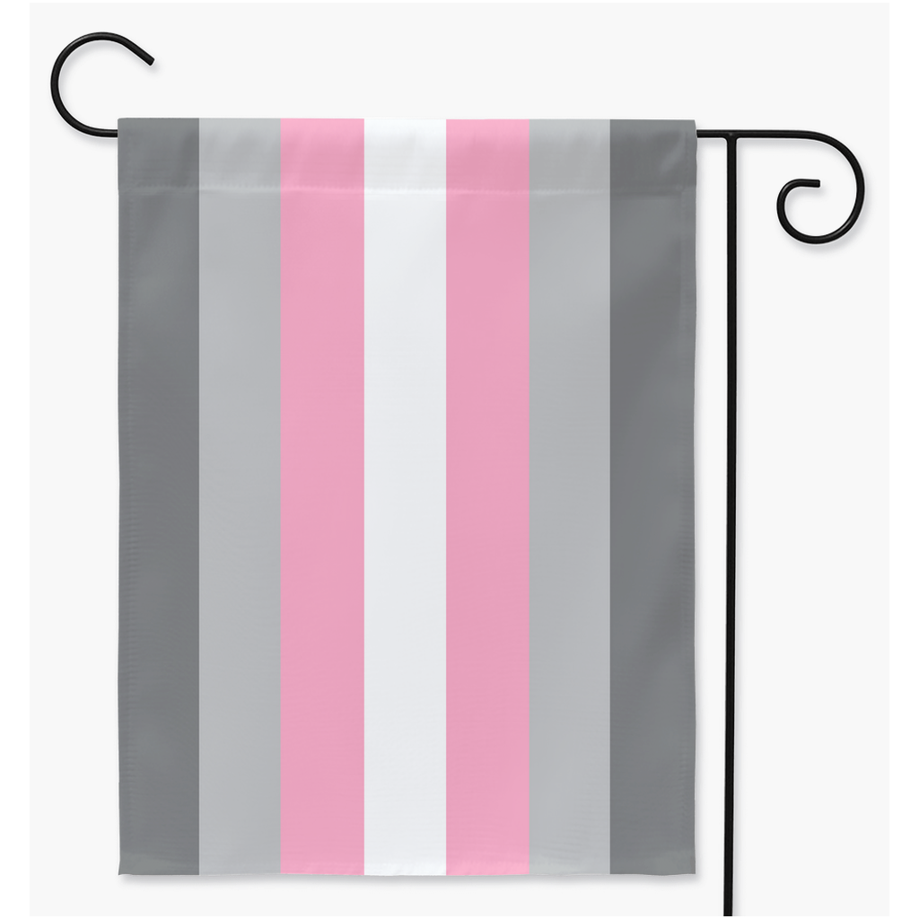 Demigirl - V1 Pride Yard and Garden Flags | Single Or Double-Sided | 2 Sizes | Gender Identity and Expression