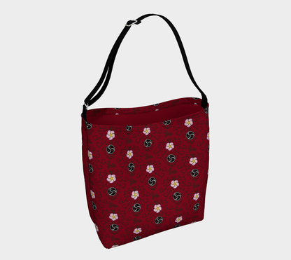 Wild Rose and Vine BDSM (Red) Day Tote