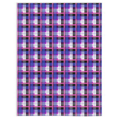 Genderfluid Argyle Plaid Pride Minky Blankets