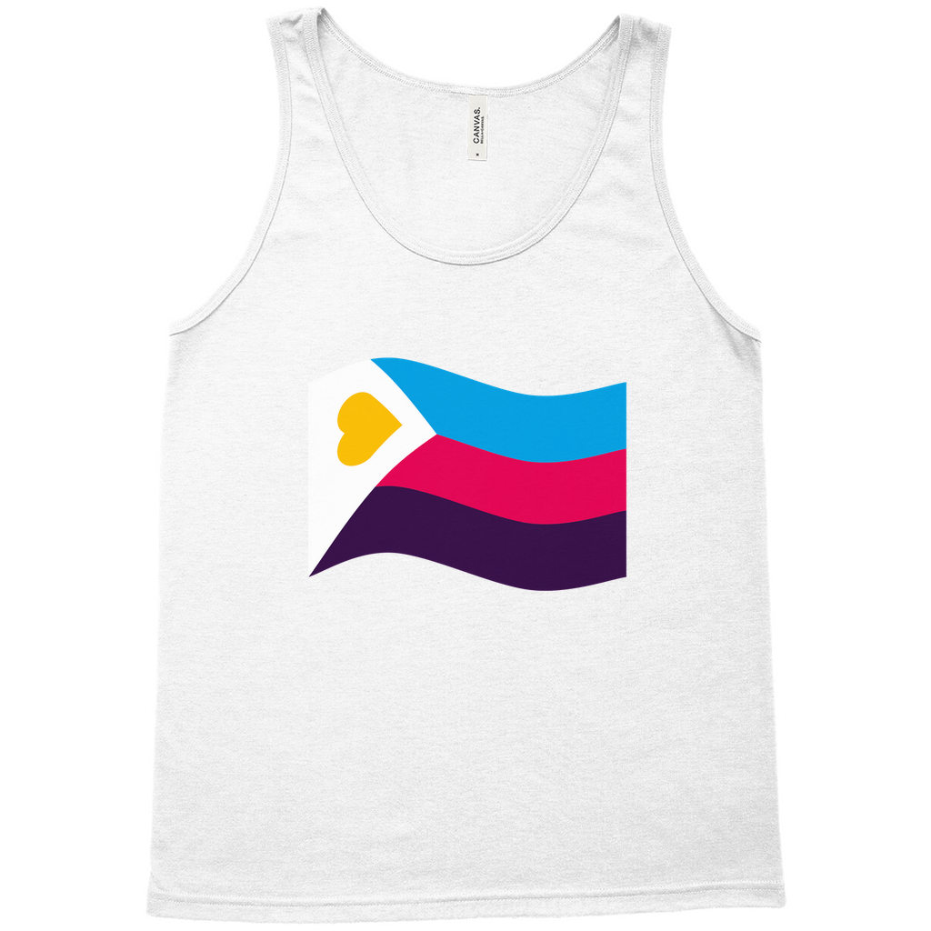 Polyamory Pride Flag Relaxed Fit Tank Tops | Choose Your Flag | Bella + Canvas