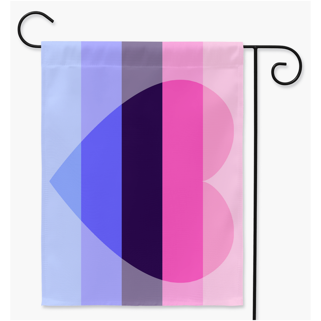 Omniromantic Yard and Garden Flags | Single Or Double-Sided | 2 Sizes | Romantic and Sexual Orientations