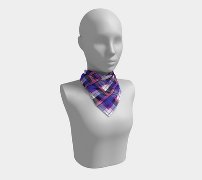 Genderfluid Plaid  Square Scarf