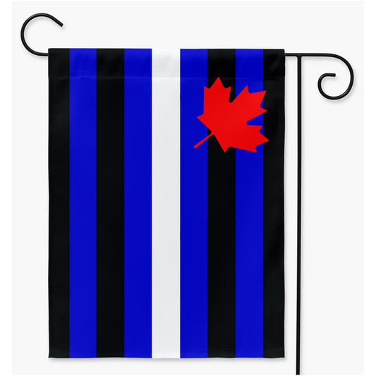Banderas canadienses de cuero para patio y jardín | Una o dos caras | 2 tamaños