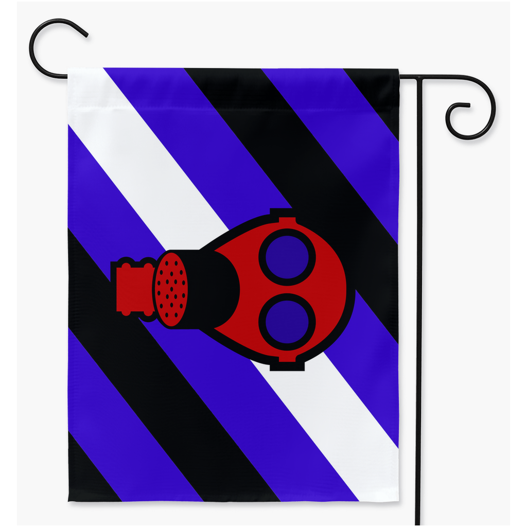 Gasmask Fetish Yard and Garden Flags | Single Or Double-Sided | 2 Sizes