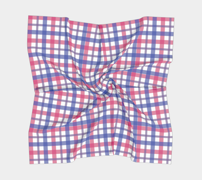 Bisexual Gingham  Square Scarf