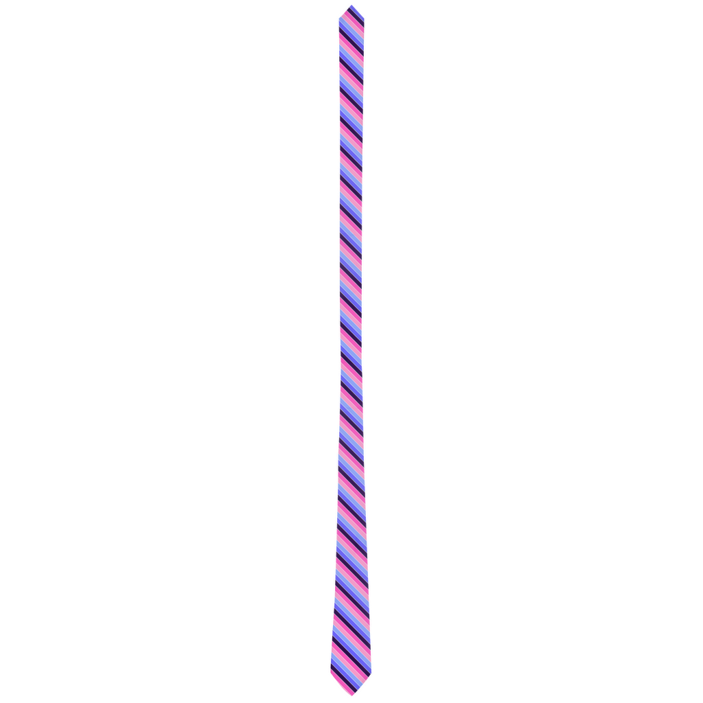 Omnisexual Candy Striped Pride Patterned Neck Ties