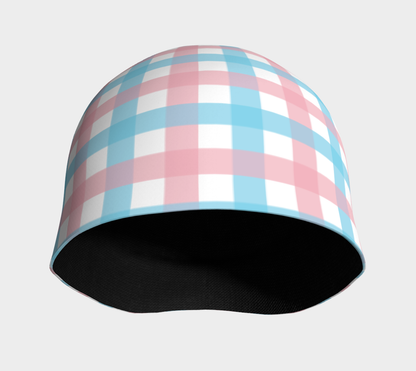 Transgender Gingham Plaid Beanie