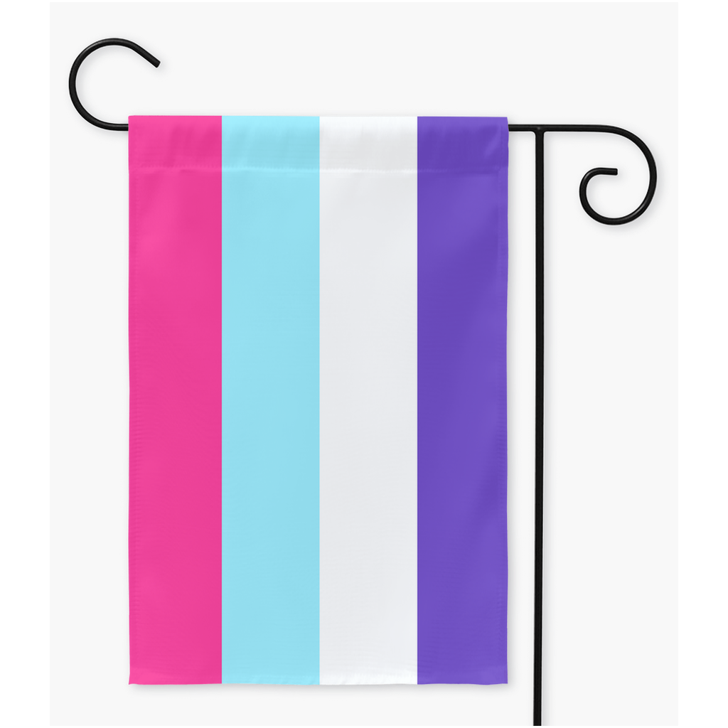 Drapeaux multisexuels de cour et de jardin | Simple ou double face | 2 tailles | Orientations romantiques et sexuelles